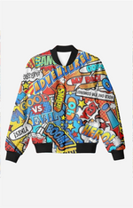 Load image into Gallery viewer, Unisex Comic Bomber Jacket
