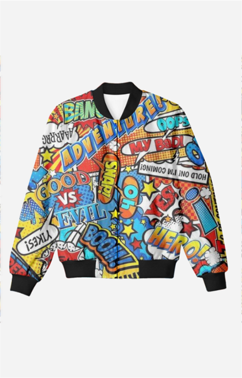 Unisex Comic Bomber Jacket