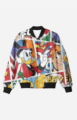 Load image into Gallery viewer, Unisex Cartoon Bomber Jacket
