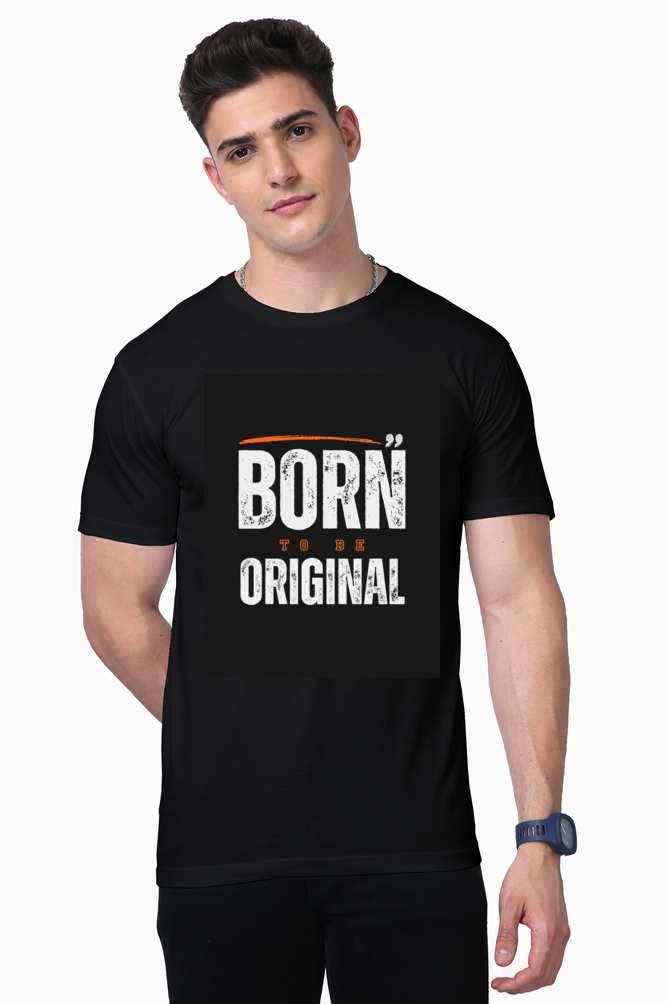 Born to be Original Men T-Shirt | Premium Black Supima Cotton | Motivational Workout Tee | Sizes S, M, L, XL | Durable & Breathable