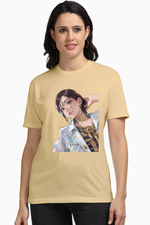 Load image into Gallery viewer, Dream Girl T-Shirt | Supersoft 100% Pure Cotton | Artistic Tee | 5 Color Variant | Durable &amp; Breathable
