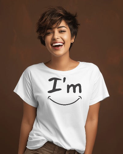 I’m Fine Unisex Graphic T-Shirt | 100% Cotton | Casual Wear Tee